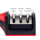 Amolador de Facas e Tesouras Profissional 3 em 1