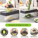 Cortador e Fatiador de Legumes Multifuncional 14 em 1