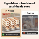 Organizador Porta-Ovos com Rolagem Automática