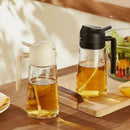 Porta Azeite de Vidro 2 em 1 Spray e Borrifador